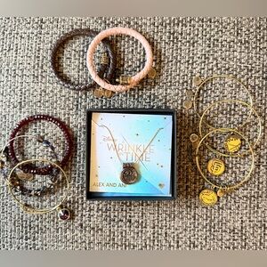 Alex and Ani Gold and Bronze Jewelry Bundle